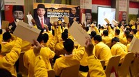 Kepala BP2MI Benny Rhamdani memberikan sambutan saat melepas keberangkatan 488 Pekerja Migran Indonesia (PMI) ke Korea Selatan.