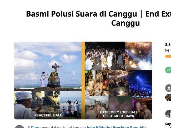 Canggu Berisik Warlok Terganggu