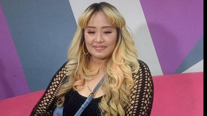 Pinkan Mambo saat ditemui di kawasan Trans TV, Jakarta Selatan.
