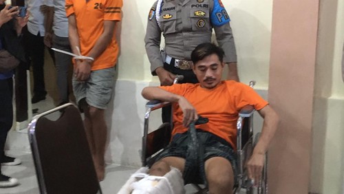 Residivis kakinya ditembak polisi