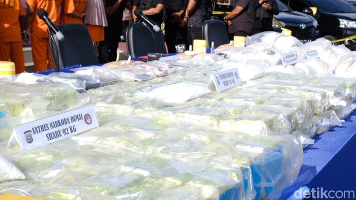 Sabu yang diamankan Polda Riau