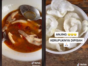 Ngakak! Wanita Ini Beli Seblak Tapi Kerupuknya Digoreng Terpisah