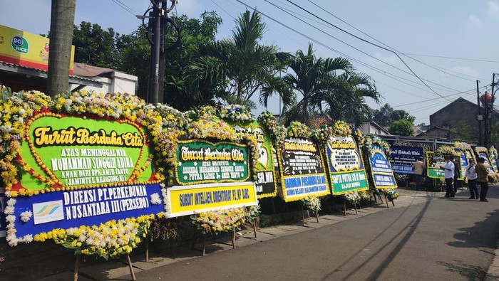 Suasana di rumah duka anak Jamintel Kejagung (Rizky-detikcom)