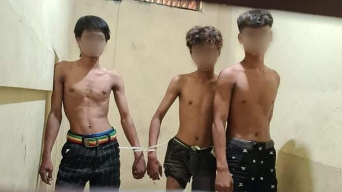 tiga pelaku curanmor di gresik
