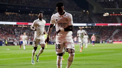 Tarian Vinicius untuk Fans Rasis Atletico