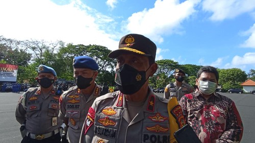 Wakapolda Bali Brigjen I Ketut Suardana saat ditemui wartawan di The Nusa Dua, Senin (19/9/2022).