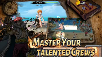Island Battle: Super Pirates ialah game One Piece yang menggunakan format bertarung turn based atau menyerang secara bergiliran.Foto: (Google Play Store).