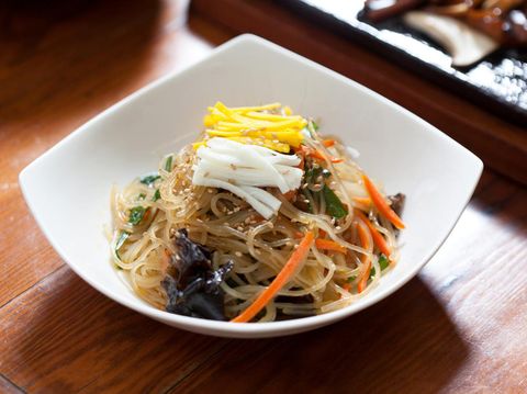 Stir-fried Glass Noodles and Vegetables.
