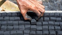 Untuk memproduksi 1 ton briket, diperlukan sedikitnya 3 ton pelepah.
