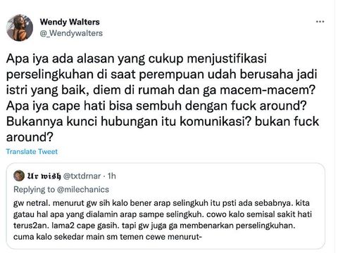 Cuitan Wendy Walters, istri Reza Arap