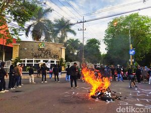 Polisi Akan Periksa Mahasiswa yang Aksi Vandalisme Saat Demo BBM di Banyuwangi