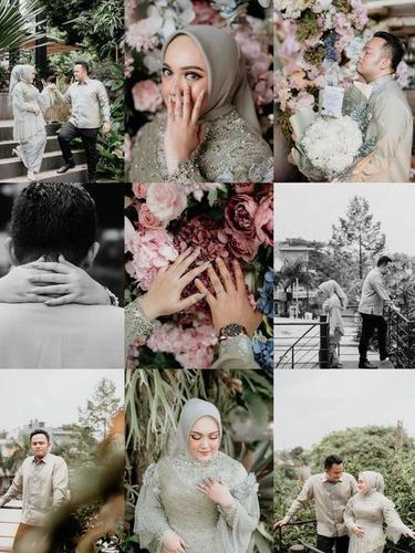 Foto lamaran Rafida dan Erlangga.