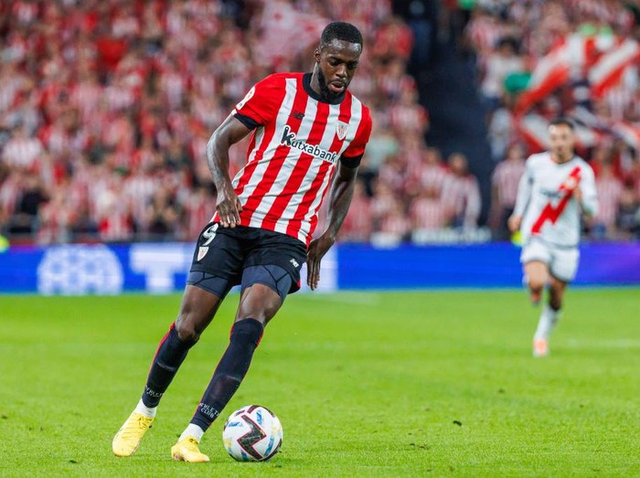 Inaki Williams  of Athletic Club de Bilbao  during the Liga Santander match between Athletic Club de Bilbao and Rayo Vallecano at Estadio de San Mames in Bilbao, Spain. (Photo by DAX Images/NurPhoto via Getty Images)
