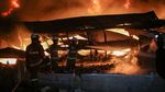 Disambar Petir, Gudang Plastik di Tangerang Ludes Terbakar