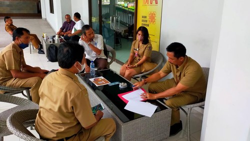 Persiapan Job Fair di Gedung Dharmanegara Alaya, Lumintang, Denpasar