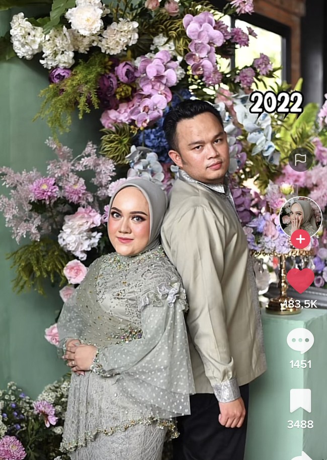 Seperti yang banyak diinfokan bahwa itu adalah proses lamaran saya dengan kakak ipar saya. Suami dari almarhumah kakak kandung saya yang sudah meninggal 1 tahun lalu, kata Reda kepada Wolipop, Selasa (20/9/2022). Foto: Dok. TikTok @incessshhhh.