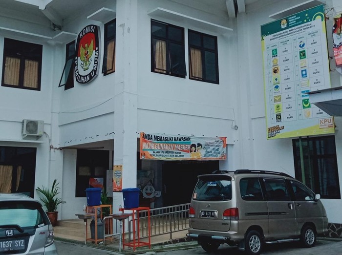 Kantor KPU kabupaten Klaten.