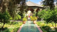 Salah satu taman kota di Marrakesh Le Jardin Secret.