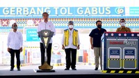 Presiden Joko Widodo meresmikan Tol Cibitung-Cilincing, Selasa (20/9/2022). Adapun sejauh ini tol tersebut sudah beroperasi sepanjang 2,65 Km, hari ini yang diresmikan sepanjang 24,75 Km.