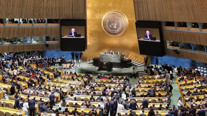 Pekan Pertemuan Tingkat Tinggi Sidang Umum PBB ke-77 di New York, Amerika Serikat (AS) resmi dimulai (Gibran-detikcom)