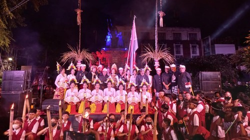 Peringatan ke-116 Perang Puputan Badung  di Catus Pata Puri Pemecutan, Denpasar, Bali, Selasa (20/9/2022).