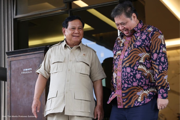 Prabowo Subianto bertemu Airlangga Hartarto