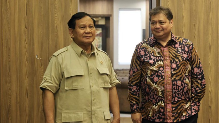 Prabowo Subianto bertemu Airlangga Hartarto