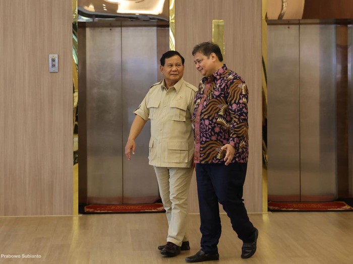 Prabowo Subianto bertemu Airlangga Hartarto