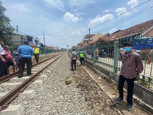 Tukang Bakso di Serang Tewas Tertabrak Kereta Api