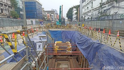 Penampakan Saluran Air Kuno dari Abad ke-17 di Proyek MRT Glodok