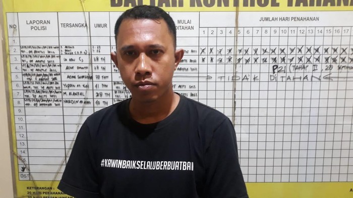 Tampang pelaku penganiaya bayi di Baubau.