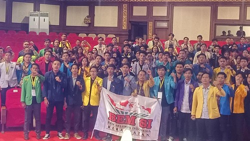 Aliansi Badan Eksekutif Mahasiswa (BEM) Seluruh Indonesia (SI) Kerakyatan gelar rakernas di Art Center, Denpasar, Bali, Rabu (21/9/2022).