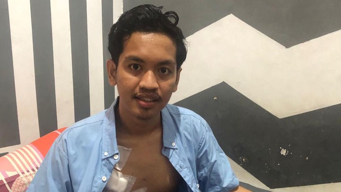 Andi Ahsan Taqwim Suporter PSM Makassar yang jadi korban pembusuran sudah pulih dan pulang ke rumah.