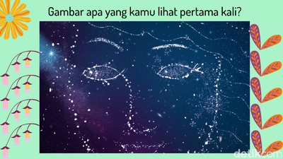 Gambar yang Tampak Pertama Kali Cerminkan Kepribadian, Lihat Wajah atau Ikan?