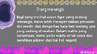 Orang menangis? Waduh harus lebih jujur sama diri sendiri ya tentang perasaan.  Foto: Irene Putri Wibowo/detikHealth