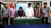Penandatanganan nota kesepahaman dilakukan di Kantor Pusat PBNU, Jakarta, Rabu (21/9/2022).
