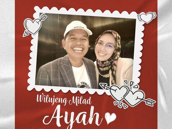 Momen kebersamaan Bupati Purwakarta Anne Ratna Mustika dan Dedi Mulyadi.