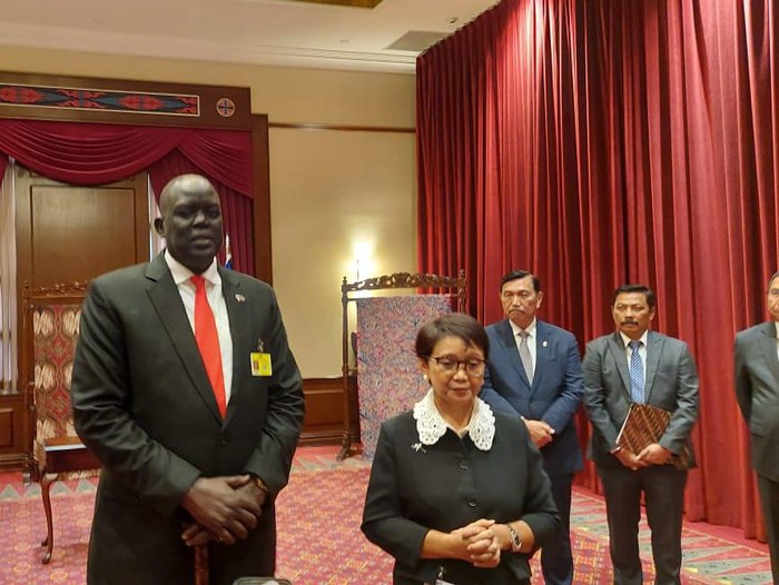Pemerintah Indonesia dan Sudan Selatan menandatangani kesepakatan pembentukan hubungan diplomatik di New York, AS pada Selasa (20/9/2022).