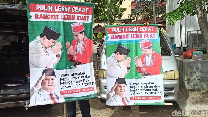 Poster Prabowo dan Jokowi yang dilaporkan Gerindra ke Polda Aceh.