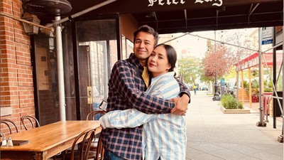 7 Foto Raffi & Nagita Slavina Pamer Kemesraan di Amerika, Bak Pasangan Baru