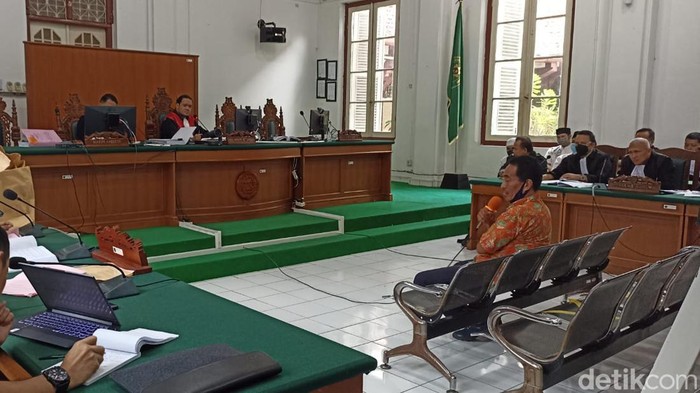 Sidang eks Kasatpol PP Makassar M Iqbal Asnan bunuh pegawai Dishub Najamuddin Sewang di PN Makassar, Rabu (21/9/2022).