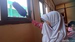 Debu Tebal Menyesakkan gegara Jalan Rusak di Tegowanu Grobogan