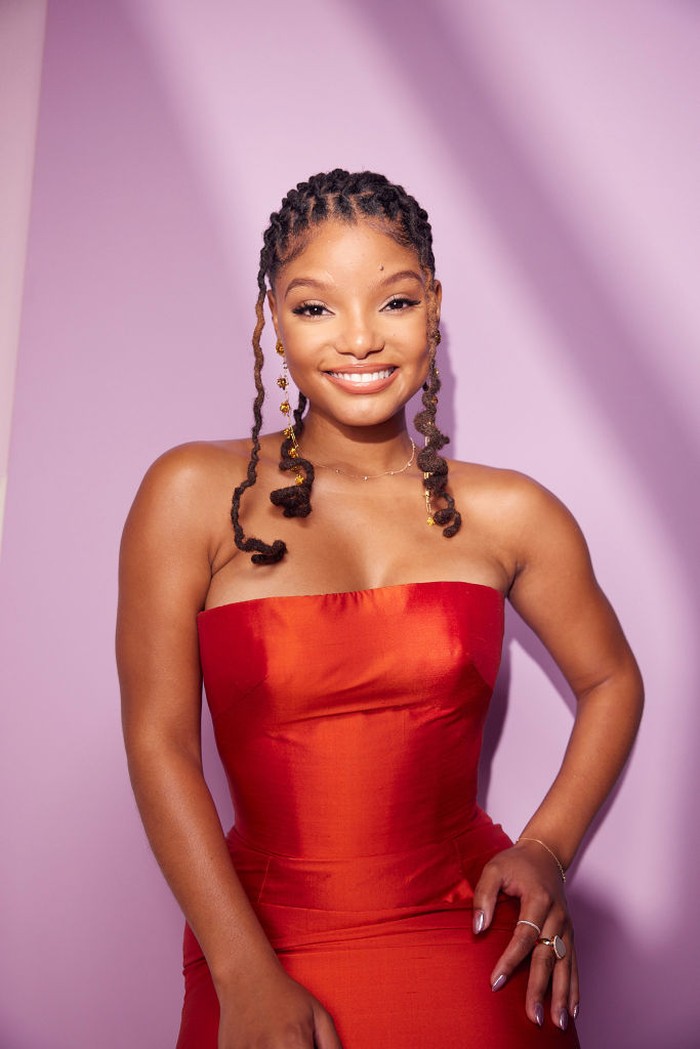 1422381105 ANAHEIM, CALIFORNIA - SEPTEMBER 09: Halle Bailey poses at the IMDb Official Portrait Studio during D23 2022 at Anaheim Convention Center on September 09, 2022 in Anaheim, California. (Photo by Corey Nickols/Getty Images for IMDb)