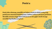 Sering tidur telentang? Bisa jadi kamu punya kepribadian yang positif.