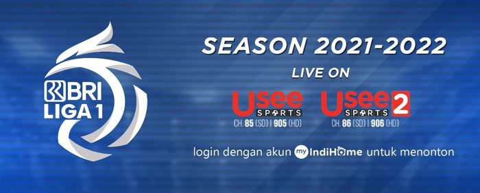 BRI Liga 1 di Indihome TV
