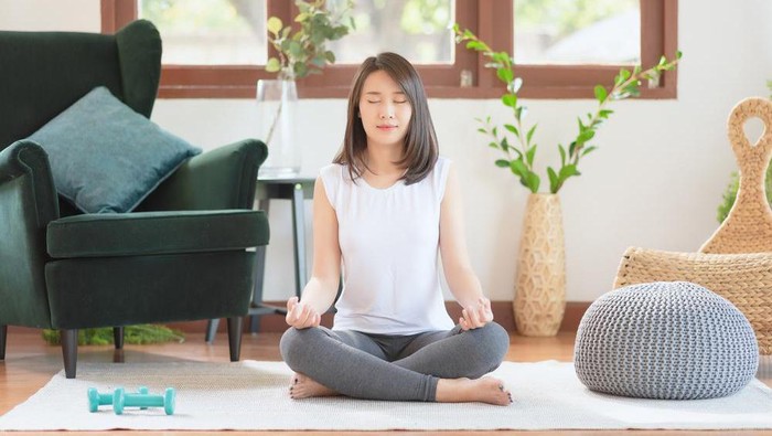 Ilustrasi Wanita Yoga