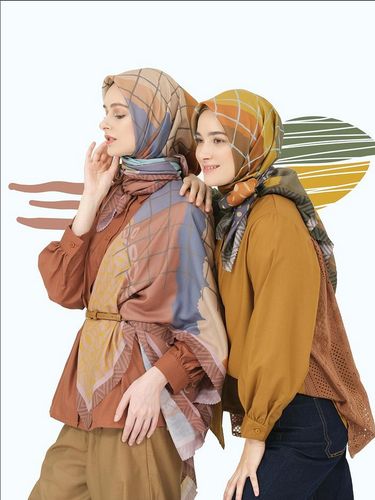 Koleksi hijab Deenay, brand lokal asal Bandung, Jawa Barat.