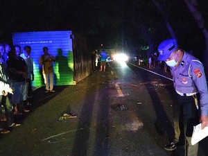 Kontainer Truk Terlepas, 4 Pengendara Motor Terkapar di Jembrana