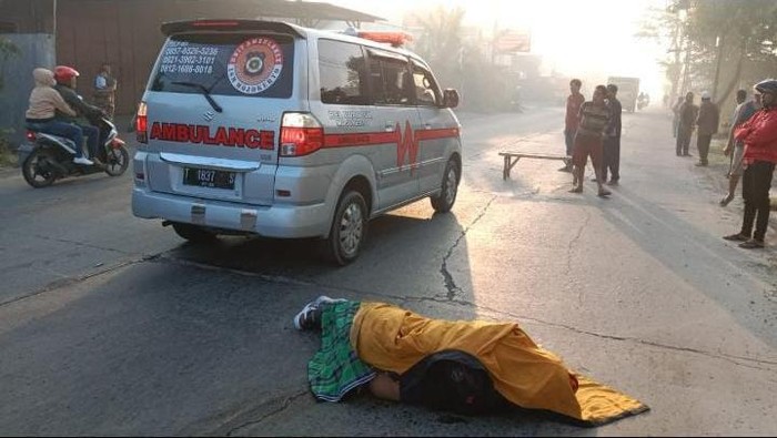 Korban pengendara motor di Mojokerto yang tewas di lokasi