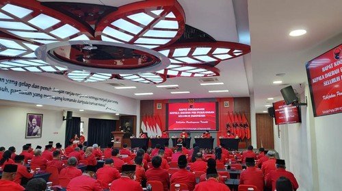 PDIP gelar rapat koordinasi kepala daerah seluruh Indonesia ini bertema Kebijakan Pembangunan Trisakti di Sekolah Partai PDIP, Kamis (22/9/2022) (dok PDIP)